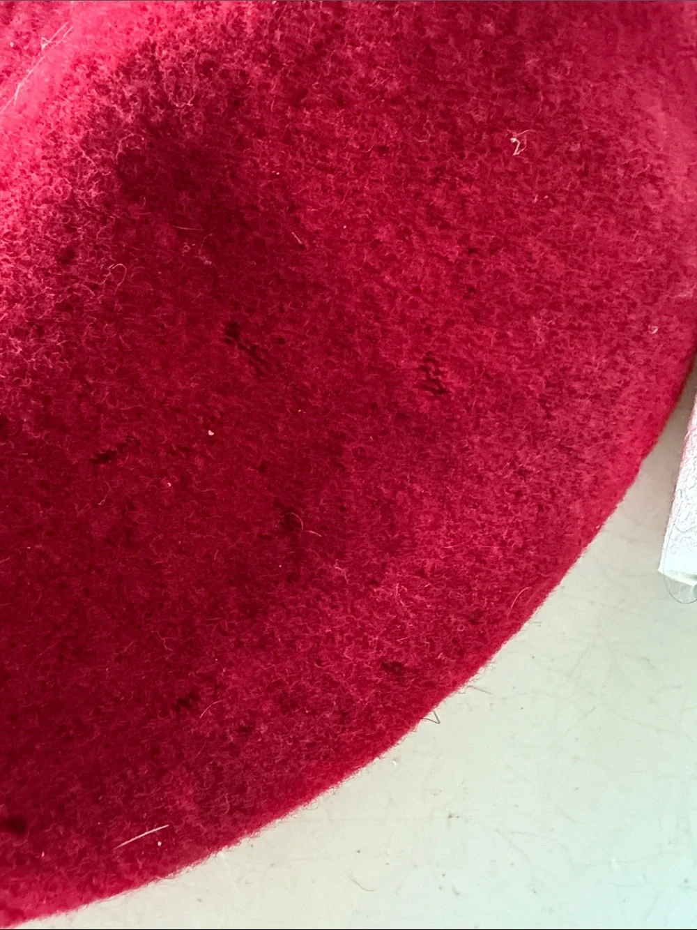 Vintage Classic Red Wool Beret